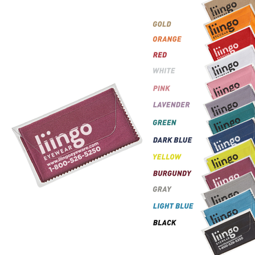 Purity™ Imprinted Chamois Cloth in Clear Pouch (Standard Ink)