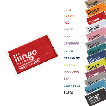 Purity™ Imprinted Chamois Cloth in Clear Pouch (Standard Ink)