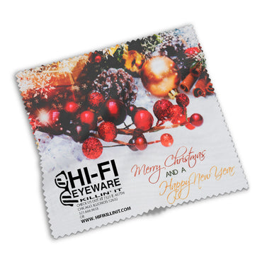 Purity™ Holiday Imprinted Lens Cleaning Cloths (Holly)