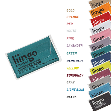 Purity™ Imprinted Microfiber Cloth in Clear Pouch (Standard Ink)