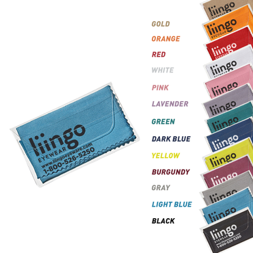 Purity™ Imprinted Chamois Cloth in Clear Pouch (Standard Ink)