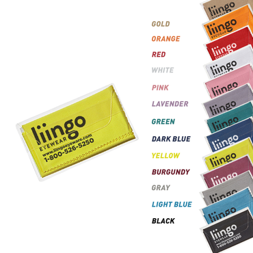 Purity™ Imprinted Chamois Cloth in Clear Pouch (Standard Ink)