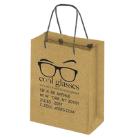 Boutique imprinted Eco-Friendly Shopping Bags - Kraft (Large) [Min. Order Qty: 500]