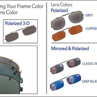 Visionaries® Mod Rectangle Mirrored Clip-Ons