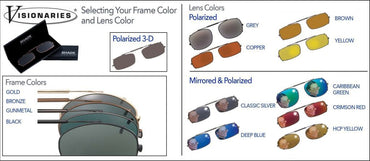 Visionaries® Oval Mirrored Clip-Ons