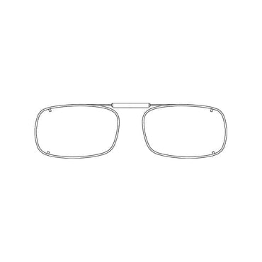 Visionaries® DRX Rectangle Mirrored Clip-Ons